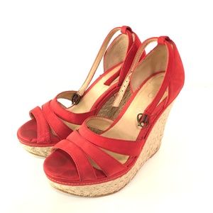 ALDO Red Espadrille Wedges
